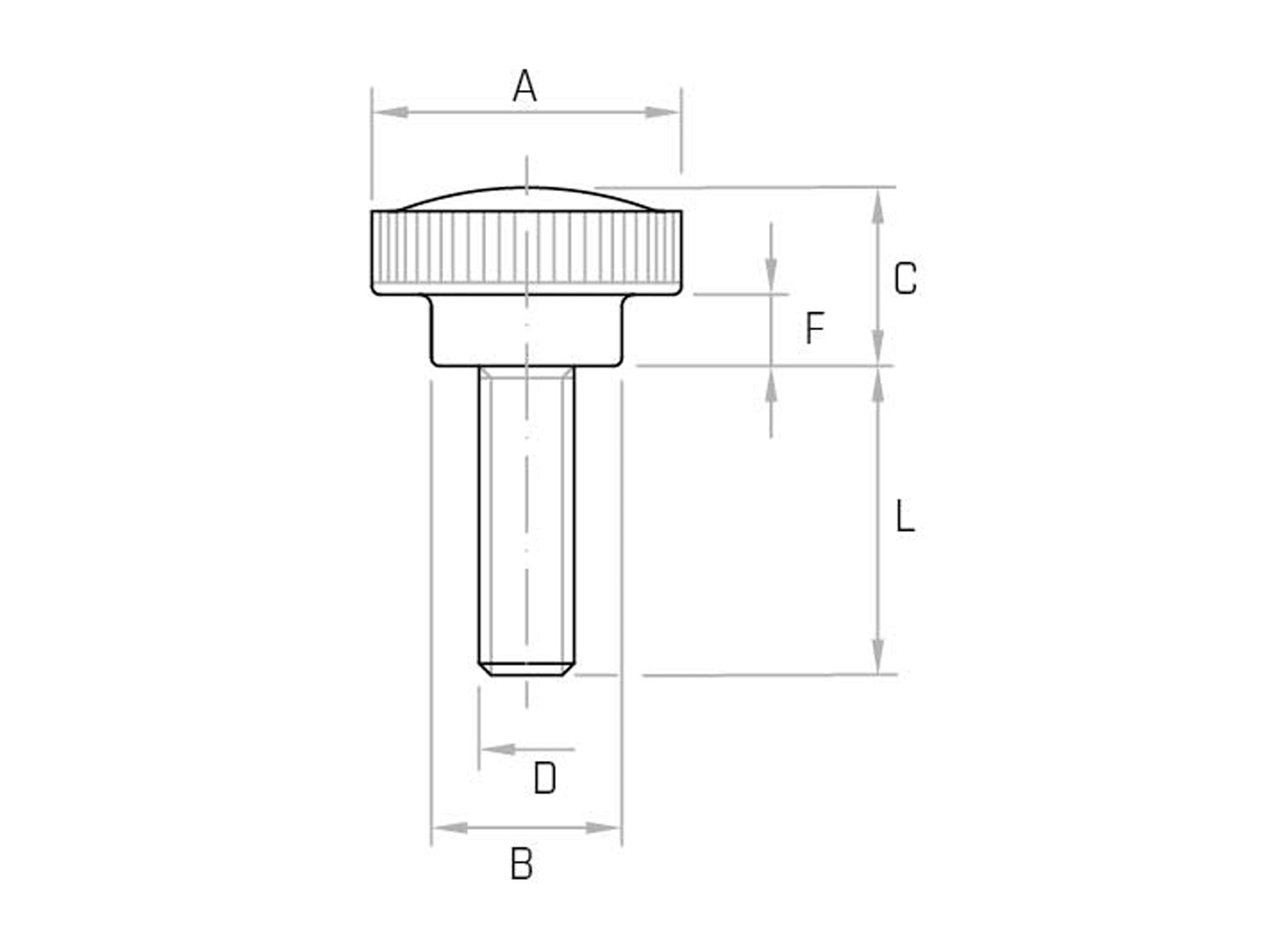 ZP - Knurled handwheel with pin (Pack of 25 pcs) - Gamm ZP - Knurled handwheel with pin (Pack of 25 pcs) - Gamm